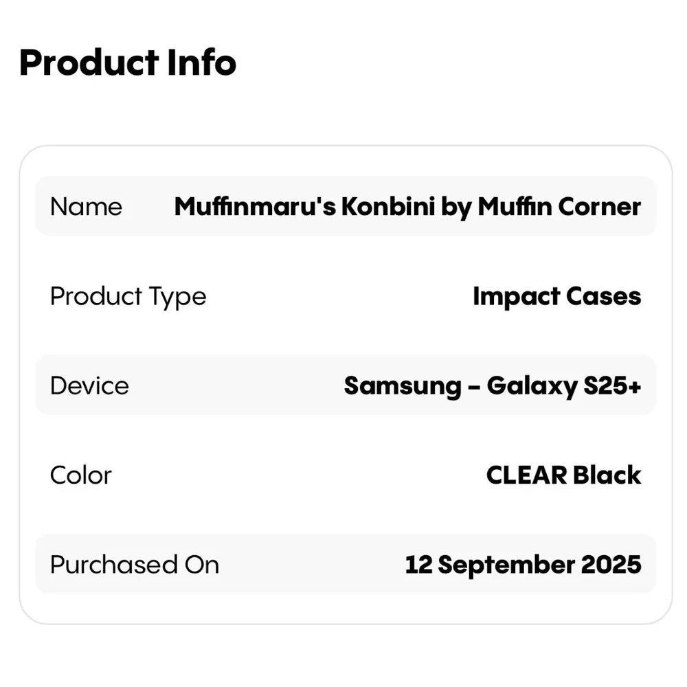 NWB Casetify Muffinmaru’s Konbini Samsung Galaxy S25+ Phone Case CC